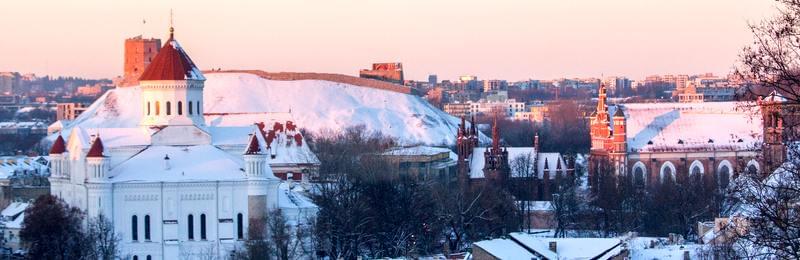 Winter evening light in Vilnius Vilnius