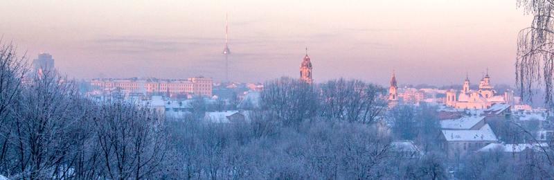 Vilnius in frost Vilnius